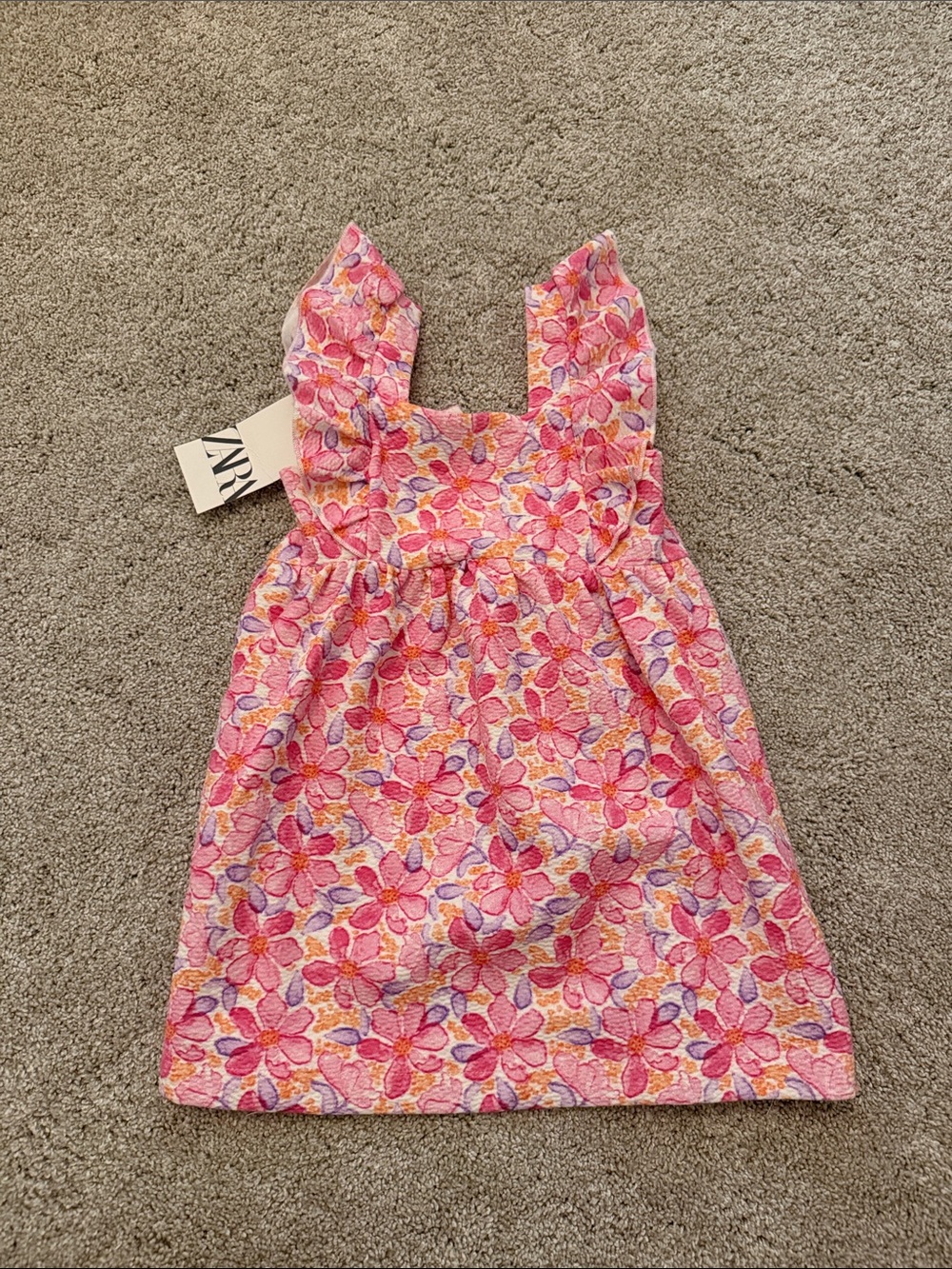 Zara Pink Floral Embroidered Sundress